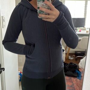 Lululemon Women's Navy zip up hoodie